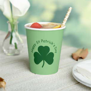 Happy St Patrick's Day Paper Cups
