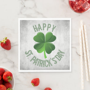 Happy St. Patrick's Day Paper Napkin