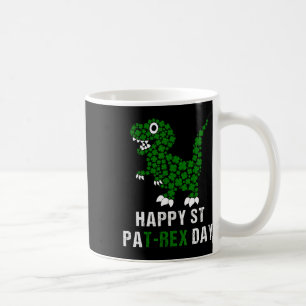 Happy St Patricks Day Patrex T-rex Dinosaur Funny  Coffee Mug