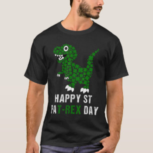 Happy St Patricks Day Patrex T-rex Dinosaur Funny  T-Shirt