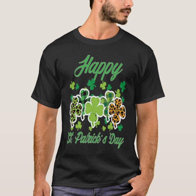 Happy St Patricks Day Patterns Saint Pattys Women  T-Shirt (Front)