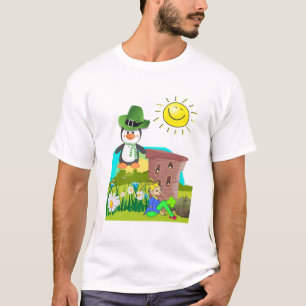 happy st. patrick's day penguin leprechaun T-Shirt