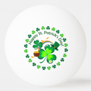 Happy St. Patrick's Day Ping Pong Ball