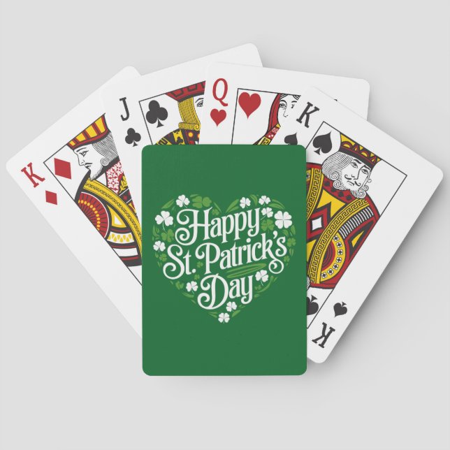 Happy St Patrick's Day  Playing Cards (Back)