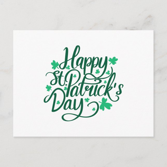 Happy St Patricks Day Postcard (Front)