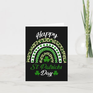 Happy St Patricks Day Rainbow St Patricks Day Luck Card