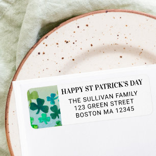 Happy St Patrick's Day Return Address