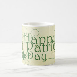 Happy St. Patrick's Day Rustic Coffee Mug