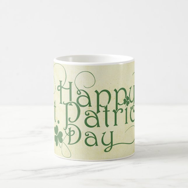 Happy St. Patrick's Day Rustic Coffee Mug (Center)