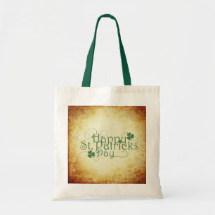 Happy St. Patrick's Day Rustic Tote Bag