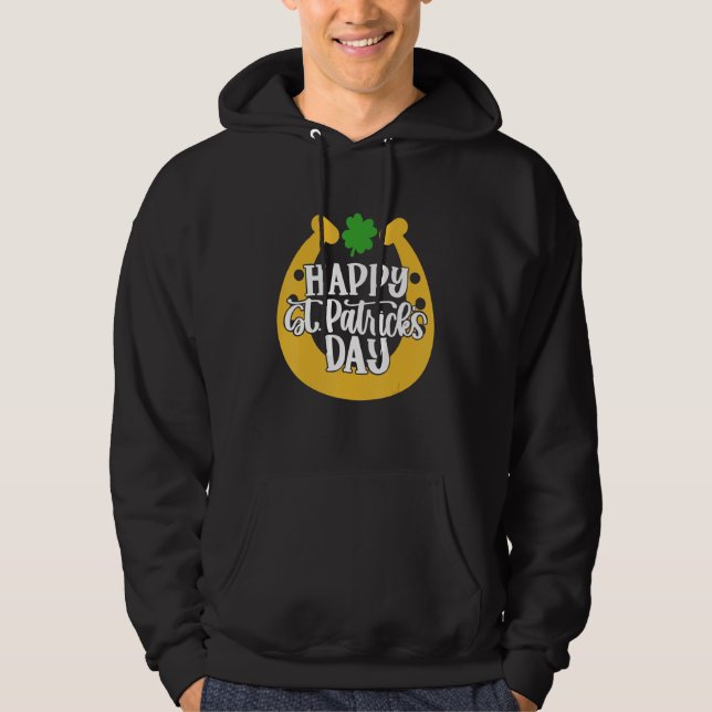 Happy St  Patrick's Day Saint Patrick For Men,wome Hoodie (Front)