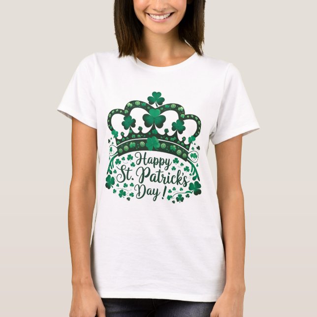Happy St. Patricks Day Shamrock Irish Saint Patric T-Shirt (Front)