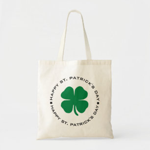 Happy St. Patrick's Day Shamrock Lucky Charm Tote Bag