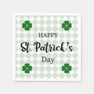 Happy St. Patrick's Day Shamrock Napkin! Napkin