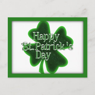 Happy St. Patricks Day Shamrock Postcard
