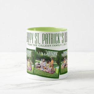 Happy St. patrick's day Shamrocks family 3 photo Mug