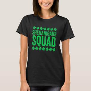 Happy St Patrick's Day Shenanigans Squad Irish Gno T-Shirt
