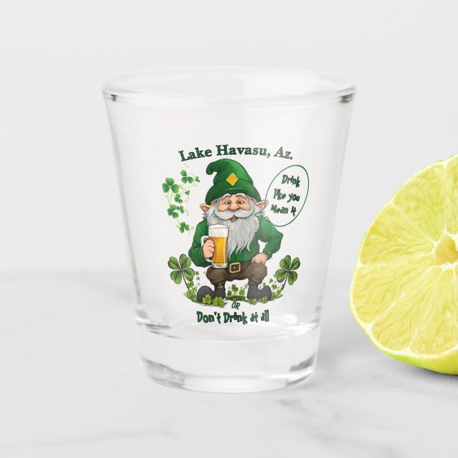 Happy St. Patrick's Day  Shot Glass (Front)