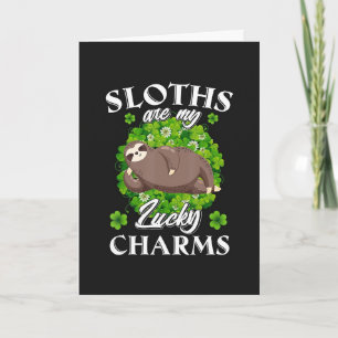 Happy St. Patrick's Day Sloth Card