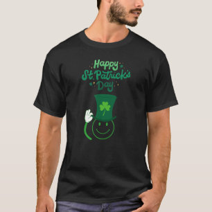 Happy St. Patrick's Day Smiley Face T-Shirt