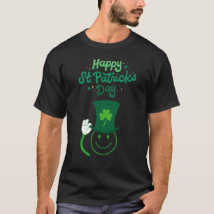 Happy St. Patrick's Day Smily Face in a Hat T-Shirt