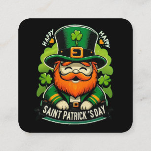 Happy St Patricks Day Square Business Card