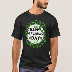 Happy St Patricks Day St Pat Trex Day And Shamrock T-Shirt