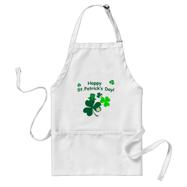 Happy St. Patrick's Day Standard Apron (Front)
