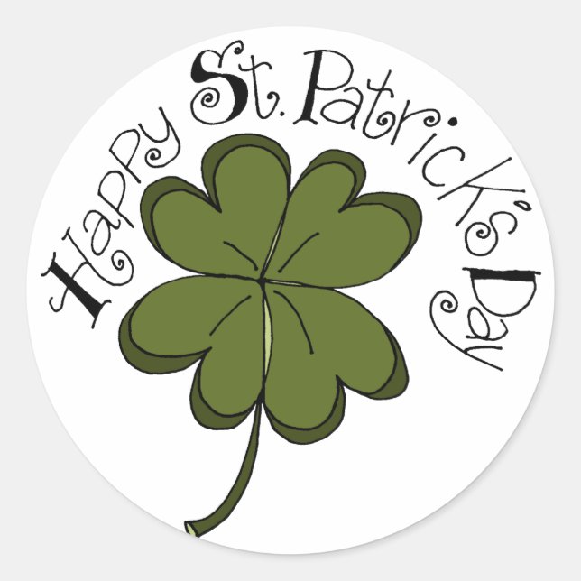 Happy St. Patrick's Day Stickers (Front)
