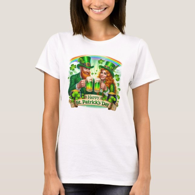 Happy St. Patrick's Day T-Shirt (Front)