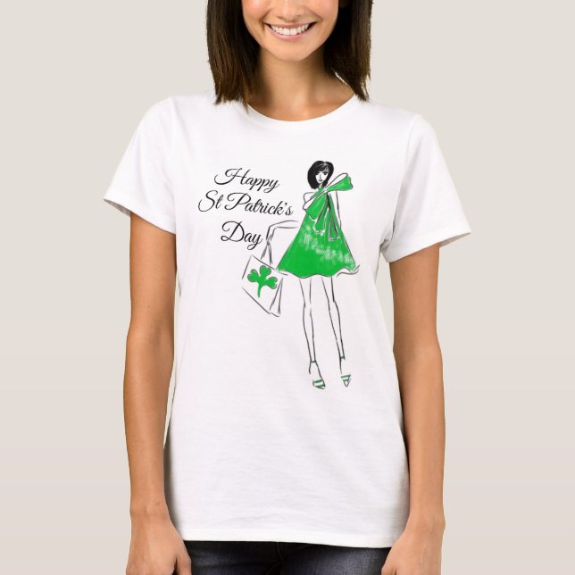Happy St Patrick's Day T-Shirt (Front)