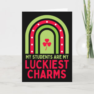Happy St Patrick's Day Teacher School Saint Patric Card