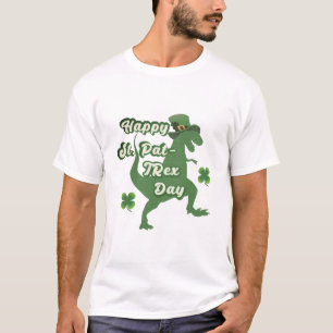 Happy St. Patrick's Day Tee: Lucky T-Rex T-shirt