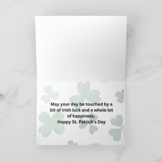 Happy St. Patrick's Day Thank You Card