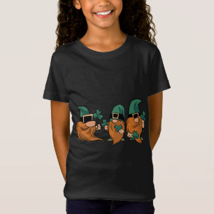 Happy St Patrick's Day Three Gnomes Lucky Shamrock T-Shirt