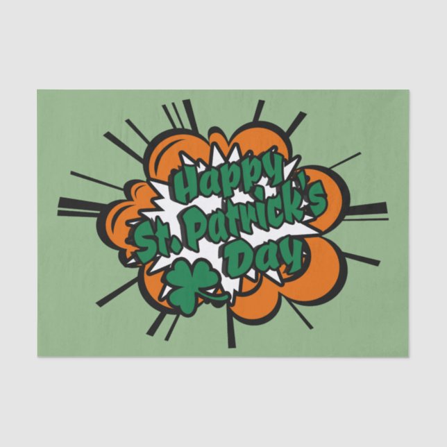 Happy St. Patrick's Day Tissue Paper (Front)