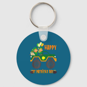 Happy St Patricks Day Toddler Boys Girls Monster T Key Ring