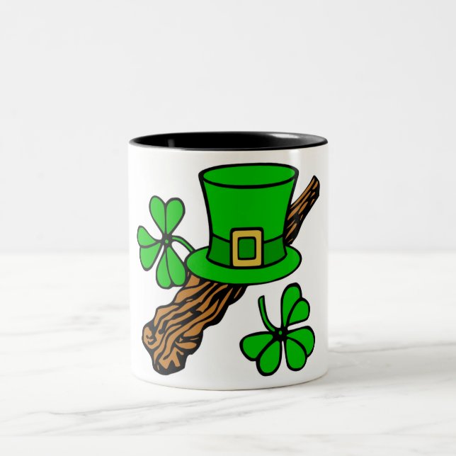 HAPPY ST.PATRICK'S DAY Two-Tone COFFEE MUG (Center)