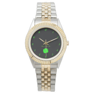 Happy St. Patrick's Day Unisex Two-Tone Watch