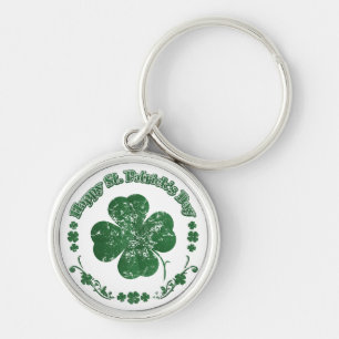 Happy St. Patrick's Day - vintage style Key Ring