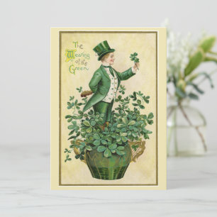 Happy St. Patrick's day - Vintage Thank You Card