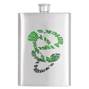 Happy St Patrick's Day Whirl Flask