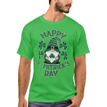 Happy St Patricks Day with Cute Irish Gnome