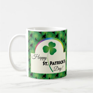 Happy St. Patrick's Day with shamrock Coffee Mug