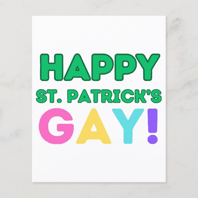 Happy St. Patrick's Gay  (Front)