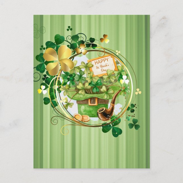 Happy St Patricks  Postcard (Front)
