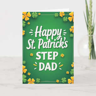 Happy St Patricks Step Dad Card