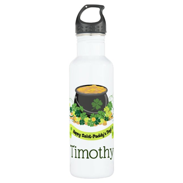 Happy St. Pat's Day 710 Ml Water Bottle (Front)