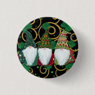 Happy St. Patty's Day GNOMES     3 Cm Round Badge