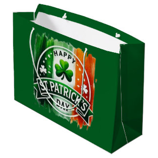 Happy St. Patty's Day Large Gift Bag